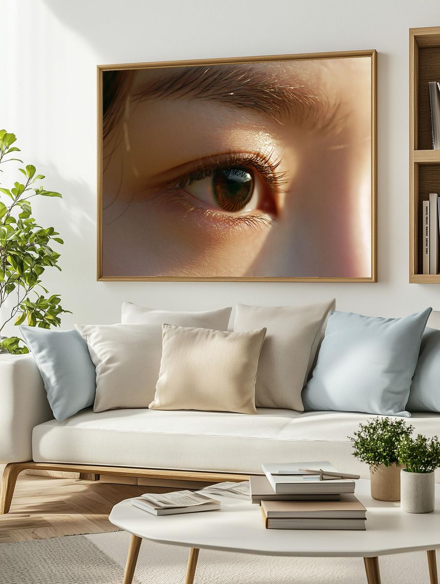 Close-Up Eye Photography Poster. — room view 2