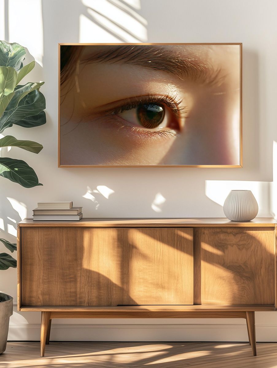 Close-Up Eye Photography Poster. — room view 3