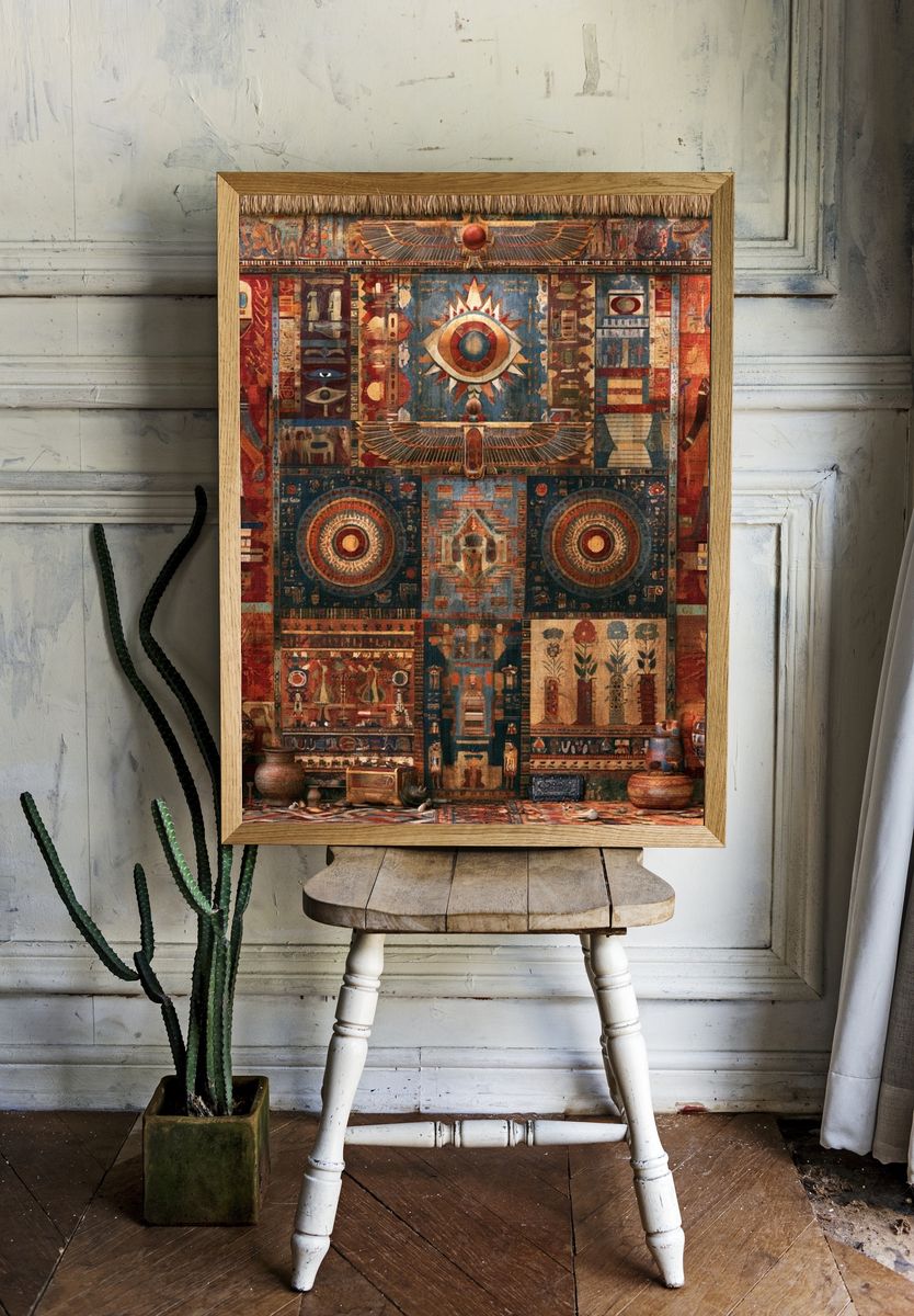 Egyptian Eye Tapestry Poster. — room view 1