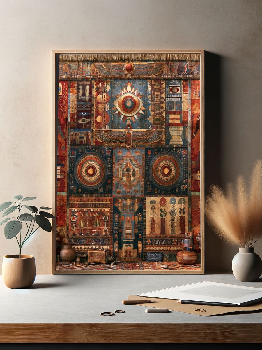 Egyptian Eye Tapestry Poster. — room view 2