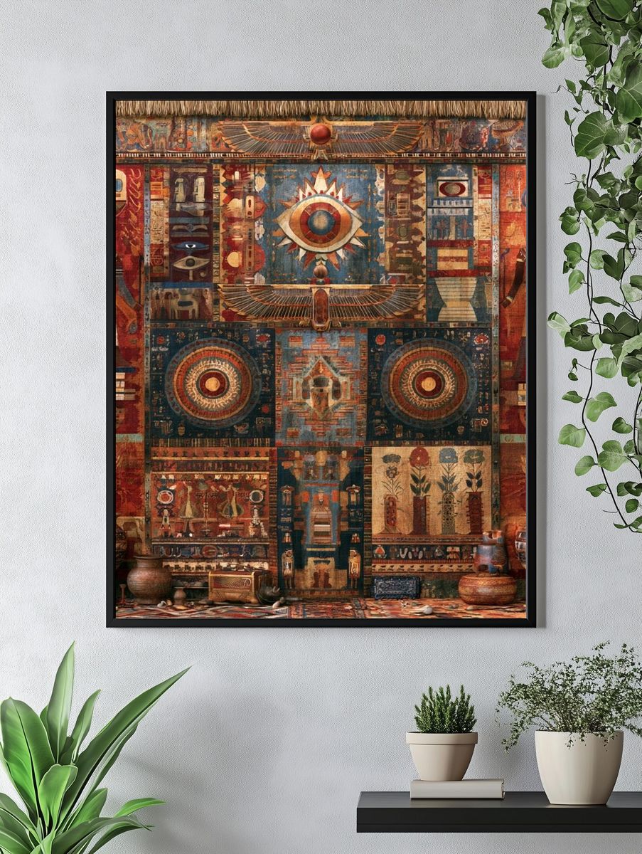 Egyptian Eye Tapestry Poster. — room view 4