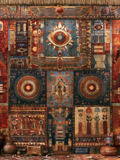 Egyptian Eye Tapestry Poster. poster