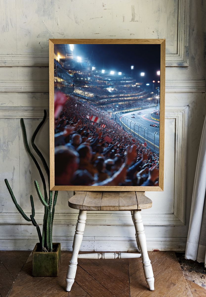 Formula 1 Night Race Poster. — room view 1