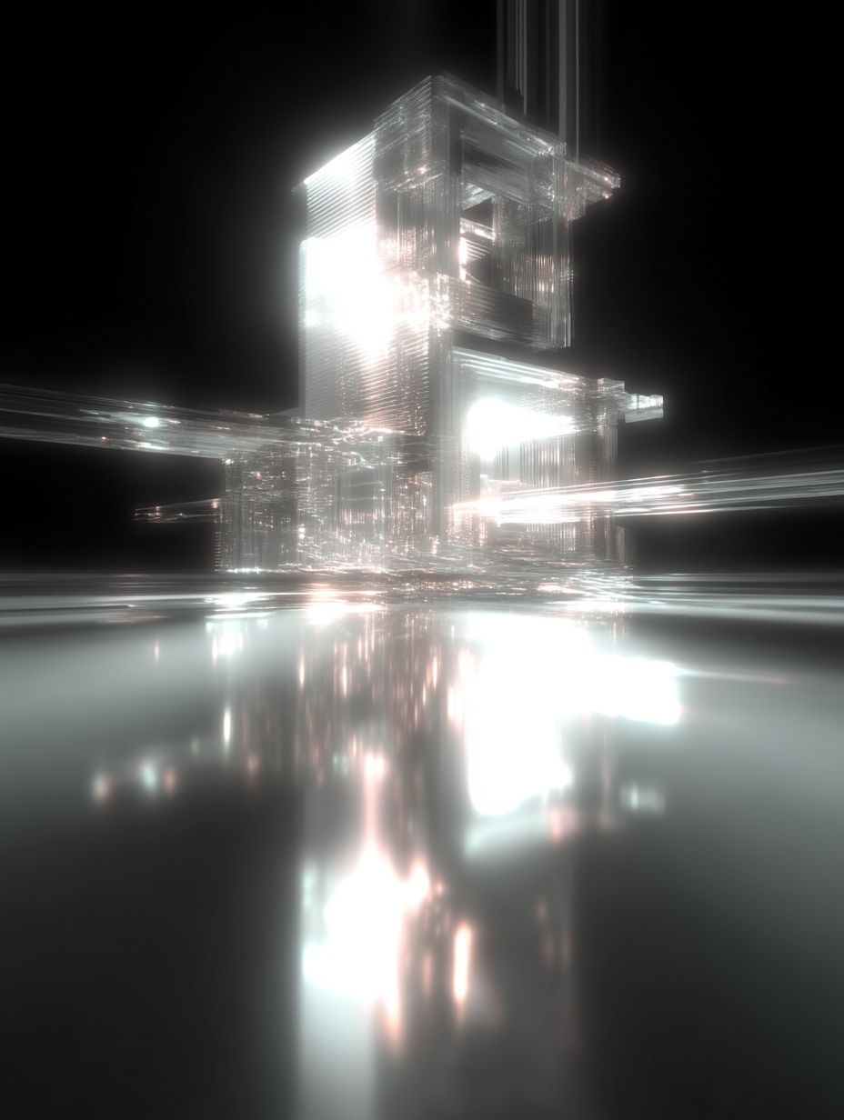 Futuristic Abstract Architecture Poster. poster detail
