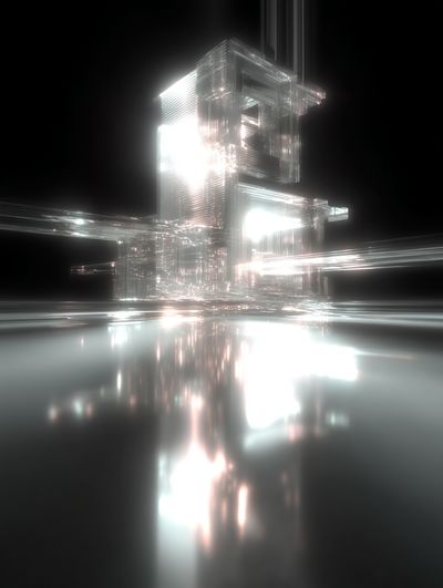 Futuristic Abstract Architecture Poster. poster