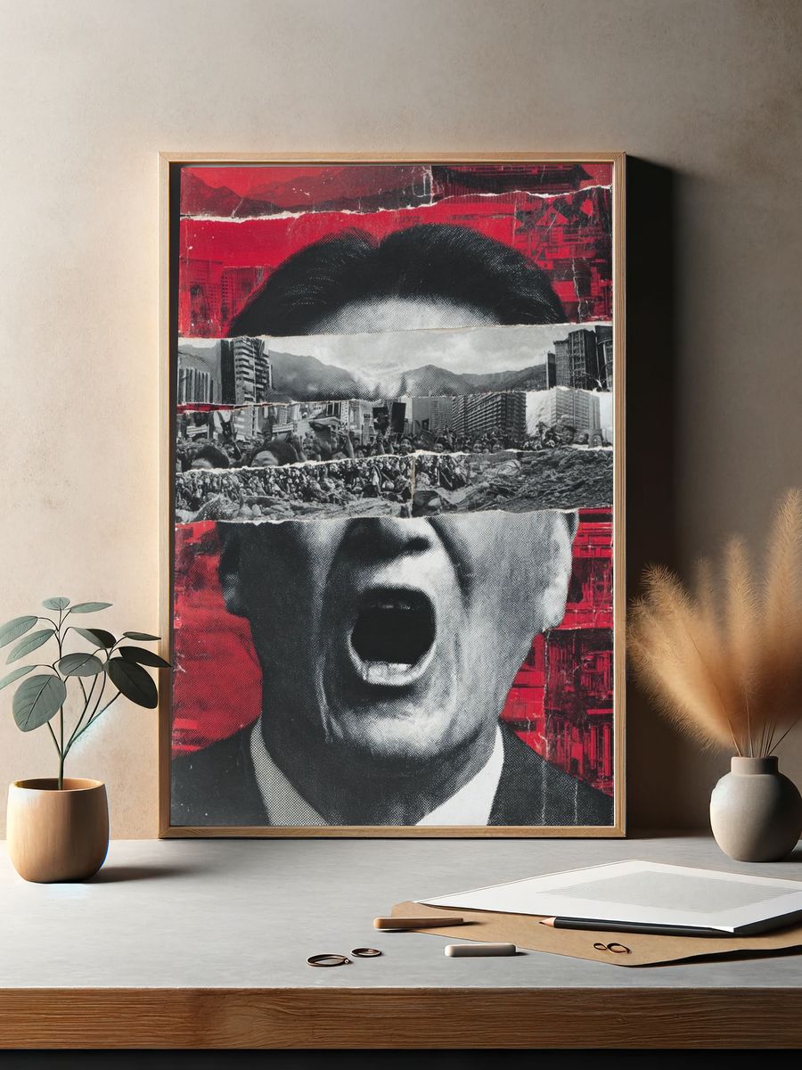 Protest Collage — Fine Art Print. — room view 2