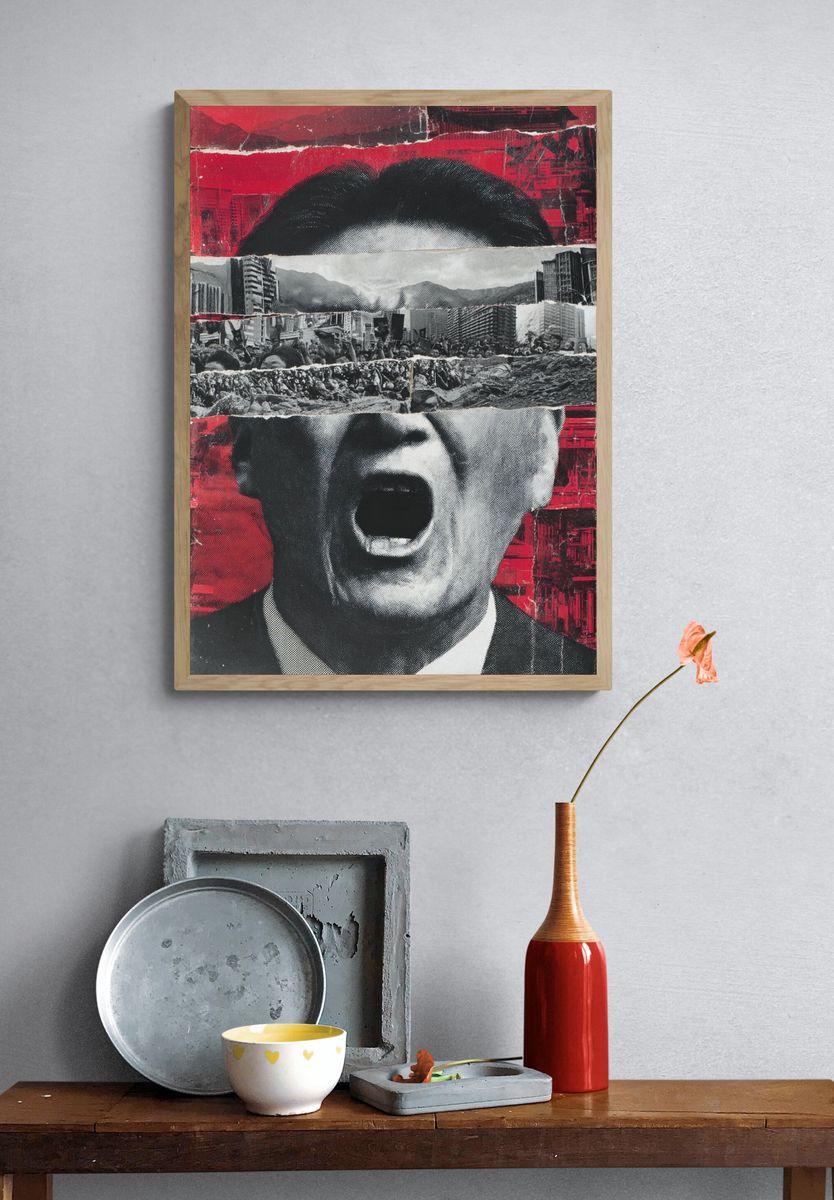 Protest Collage — Fine Art Print. — room view 3