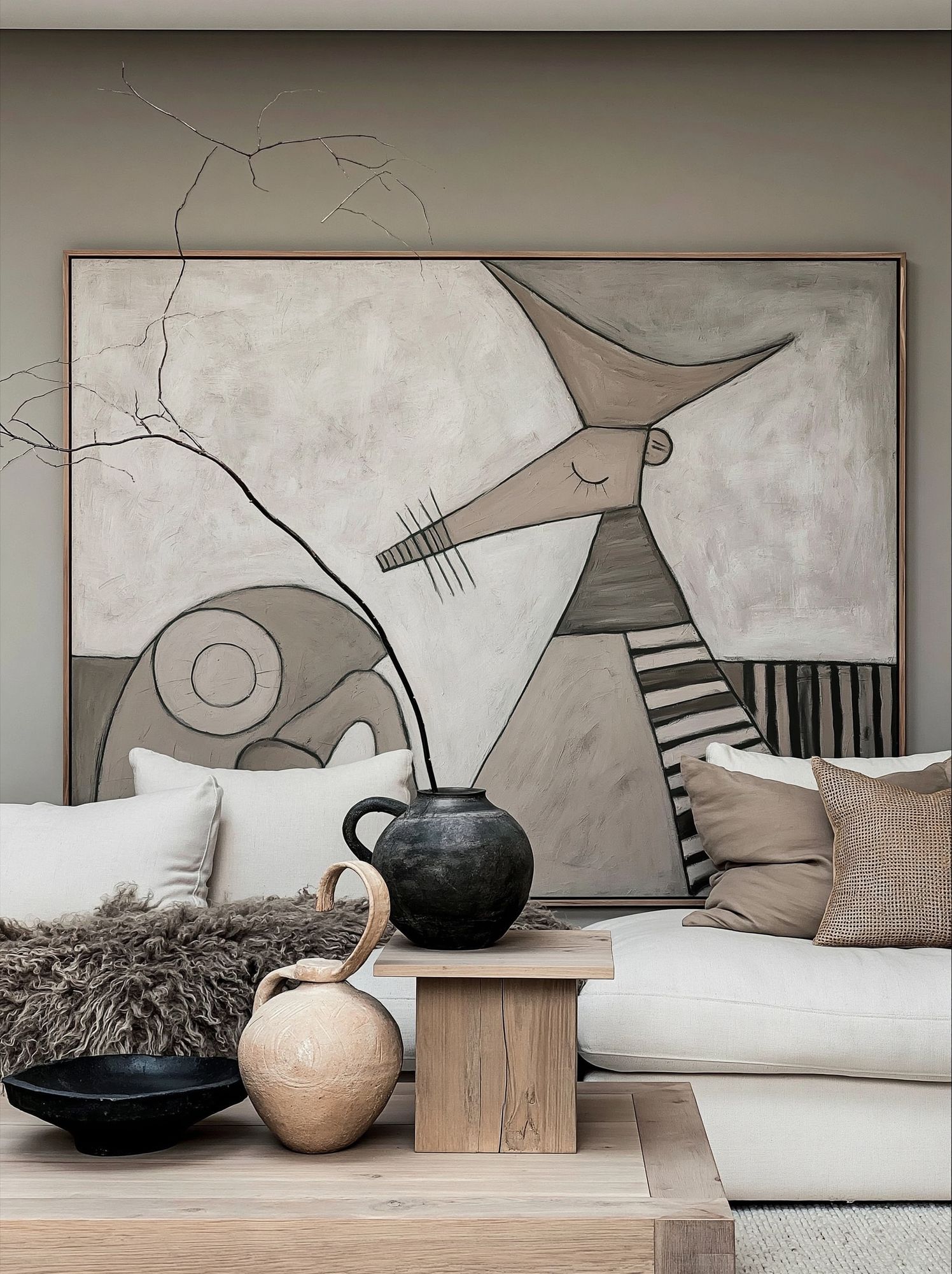 Abstract Cubist Face Poster. poster — fine-art art