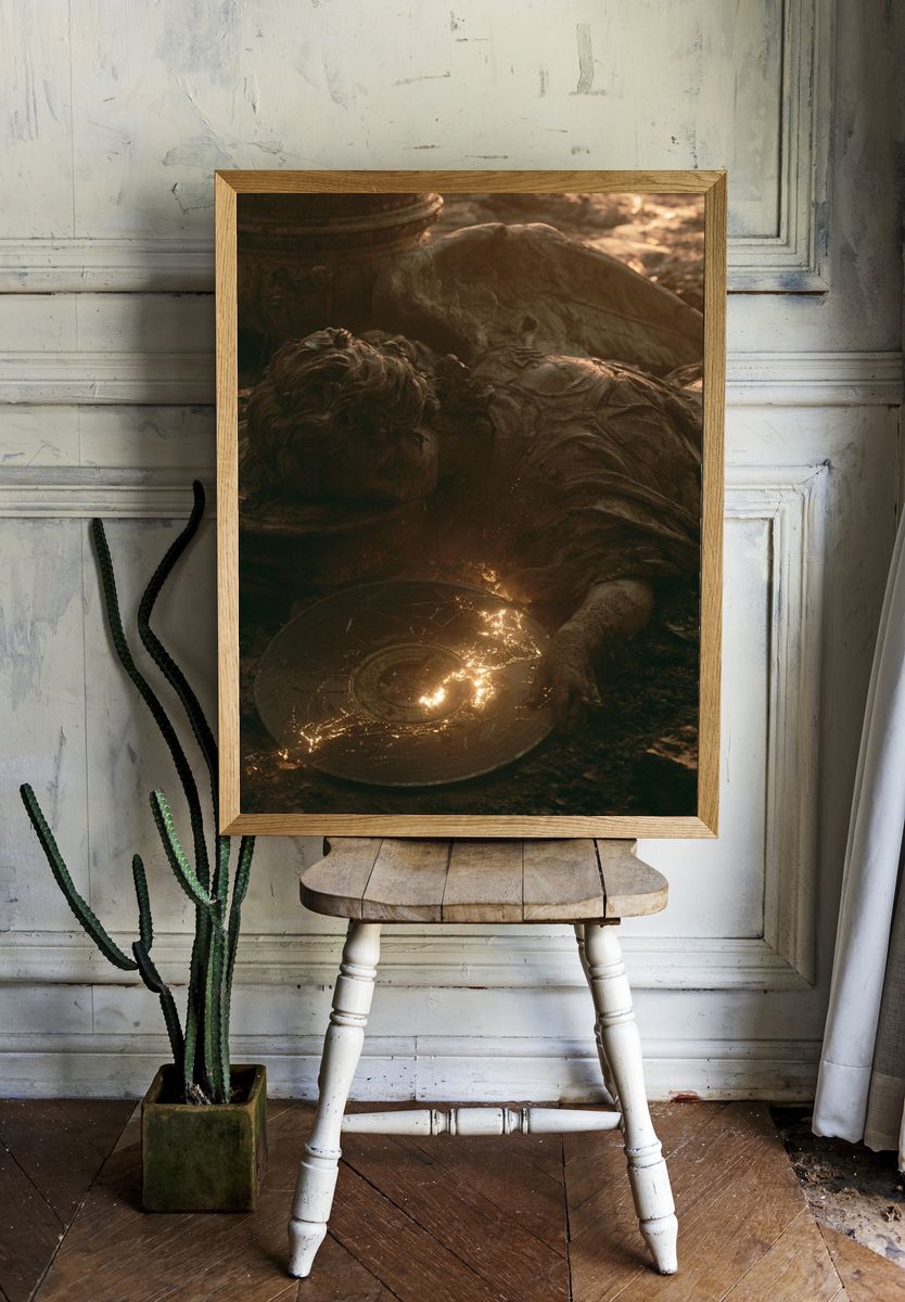 Fallen Angel Sculpture Poster. — room view 1