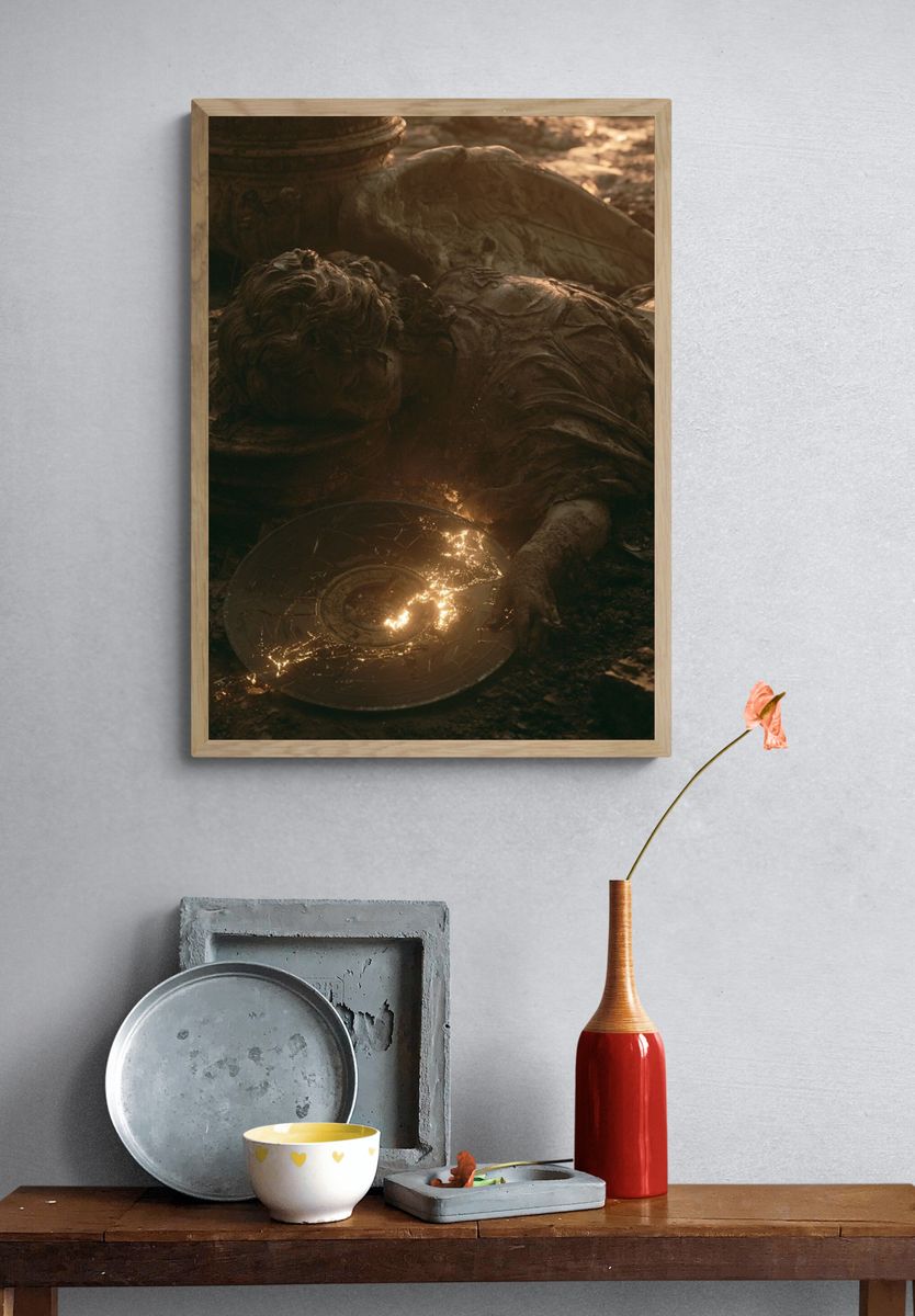 Fallen Angel Sculpture Poster. — room view 3