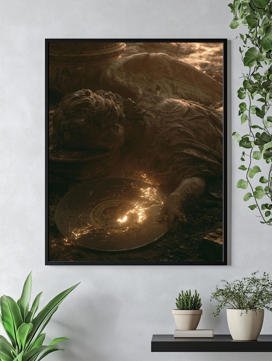 Fallen Angel Sculpture Poster. — room view 4