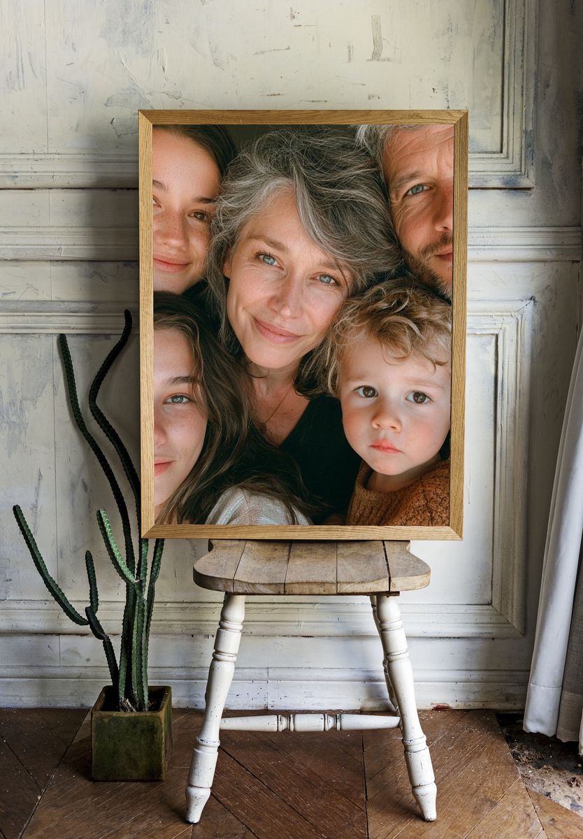 Family Portrait Photography Poster. — room view 1
