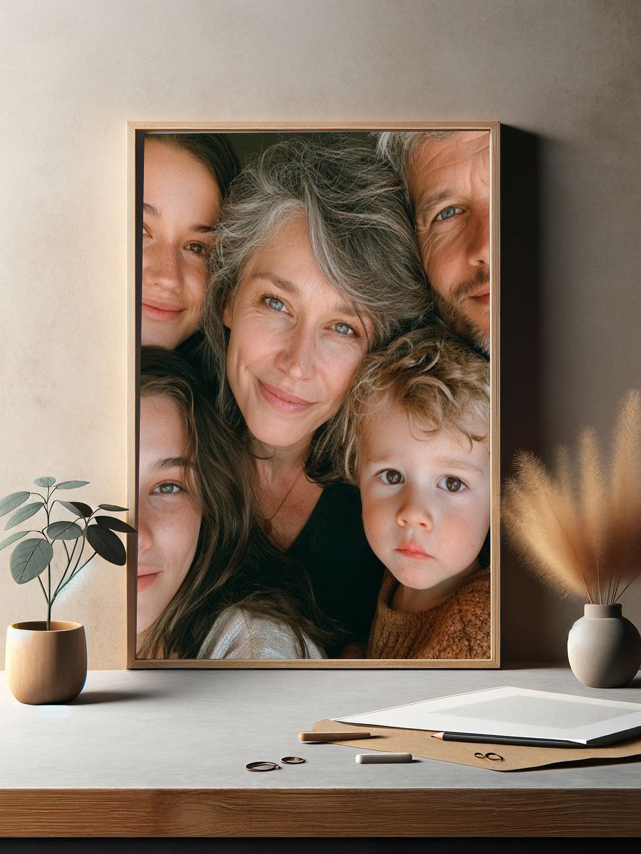 Family Portrait Photography Poster. — room view 2