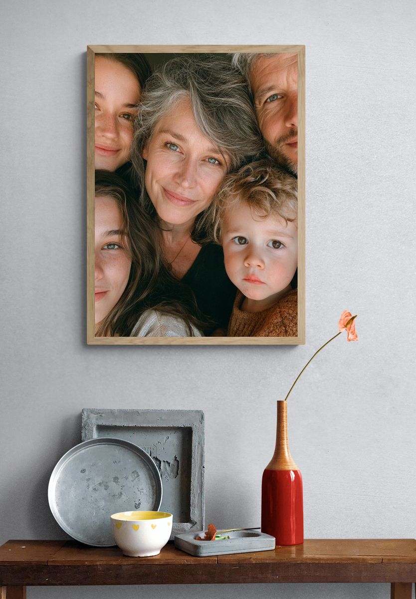 Family Portrait Photography Poster. — room view 3