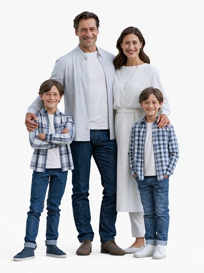 Smiling Family Portrait Photography Poster. poster