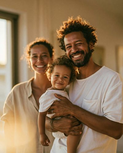 Happy Family Portrait Photography Poster. poster