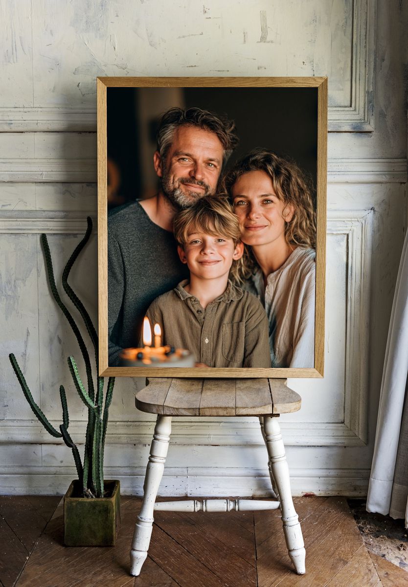Family Portrait Photography Poster. — room view 1