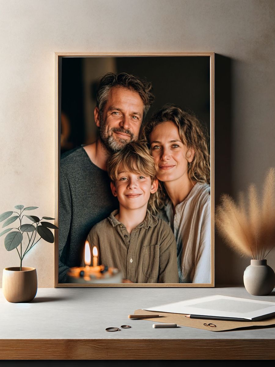 Family Portrait Photography Poster. — room view 2