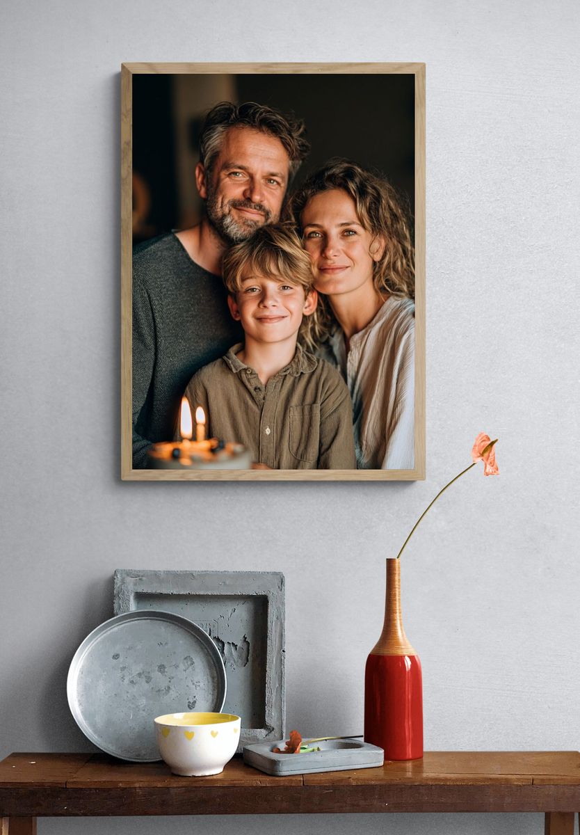 Family Portrait Photography Poster. — room view 3