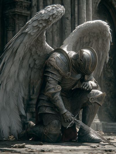 Fallen Angel Fantasy Art Print. poster print