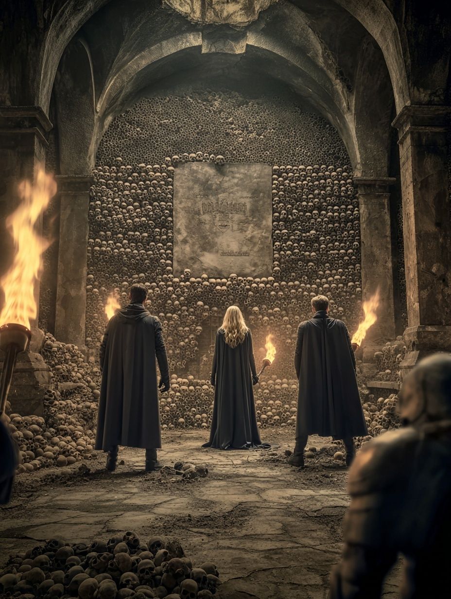 Skull Chamber Fantasy Poster. poster — fine-art art