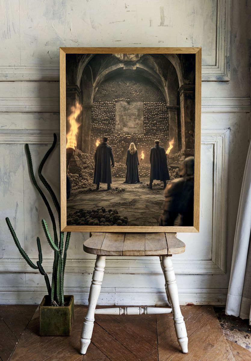 Skull Chamber Fantasy Poster. room preview