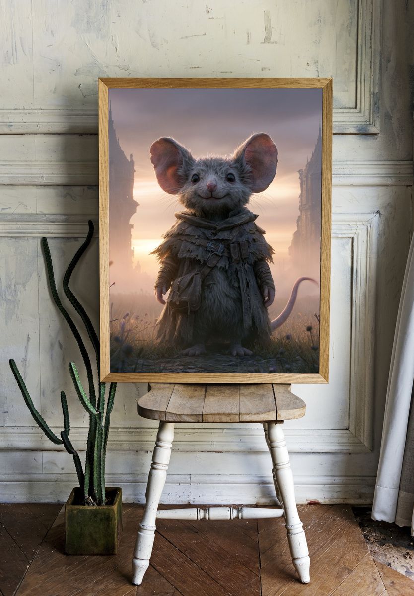 Fantasy Mouse at Dawn Poster. room preview