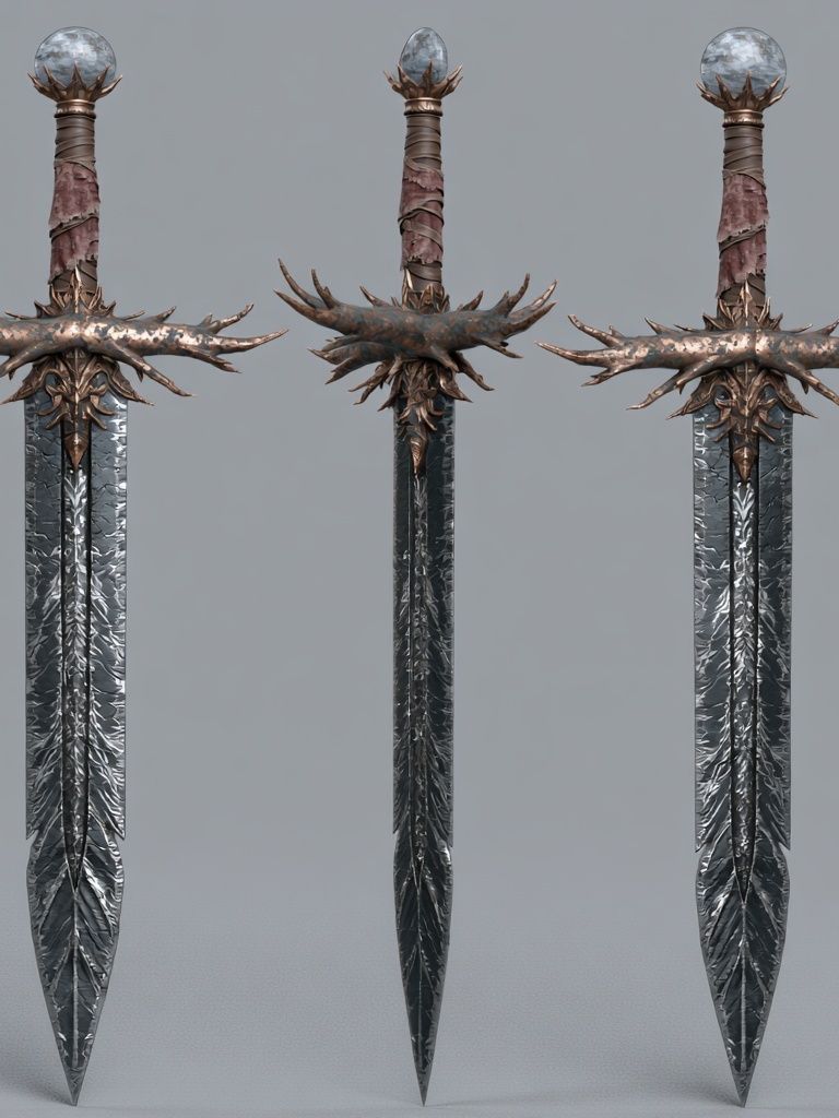 Fantasy Swords Illustration Print. poster detail