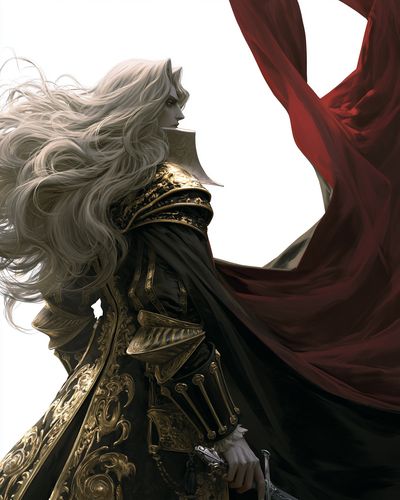 Fantasy Warrior Portrait Print.