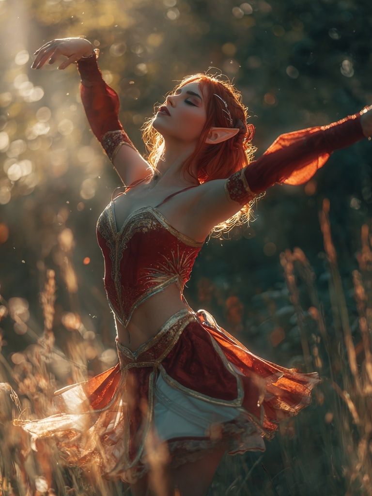 Elf Dancer Fantasy Photography Poster. poster — photography art