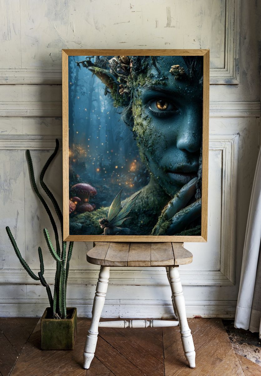 Enchanted Forest Fairy — Fantasy Print room preview