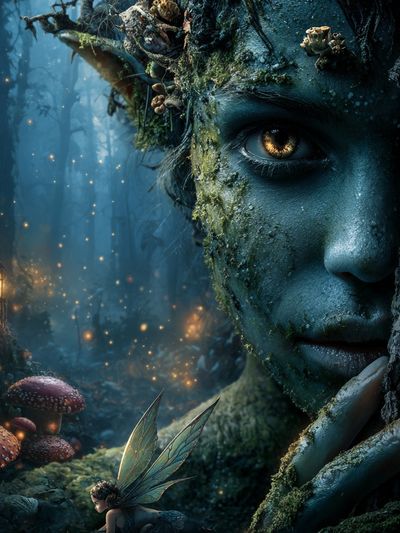 Enchanted Forest Fairy — Fantasy Print. poster print