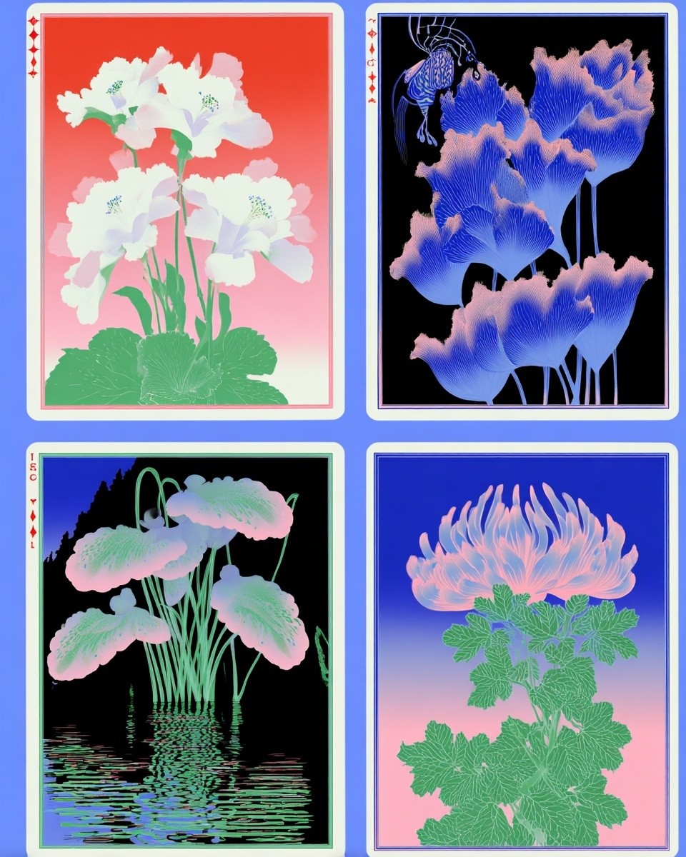 Floral Abstract Art Print. poster — illustration art