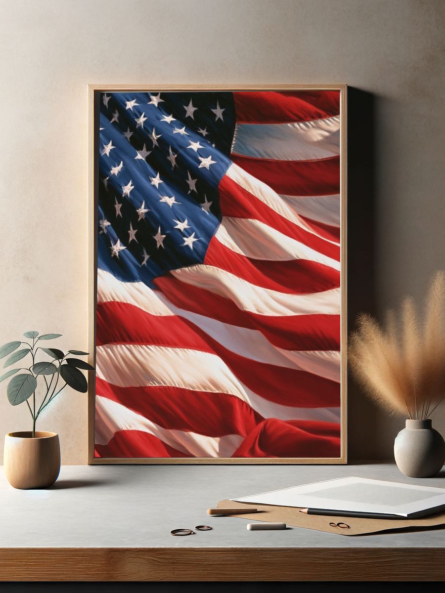 American Flag — Fine-Art Print. — room view 2