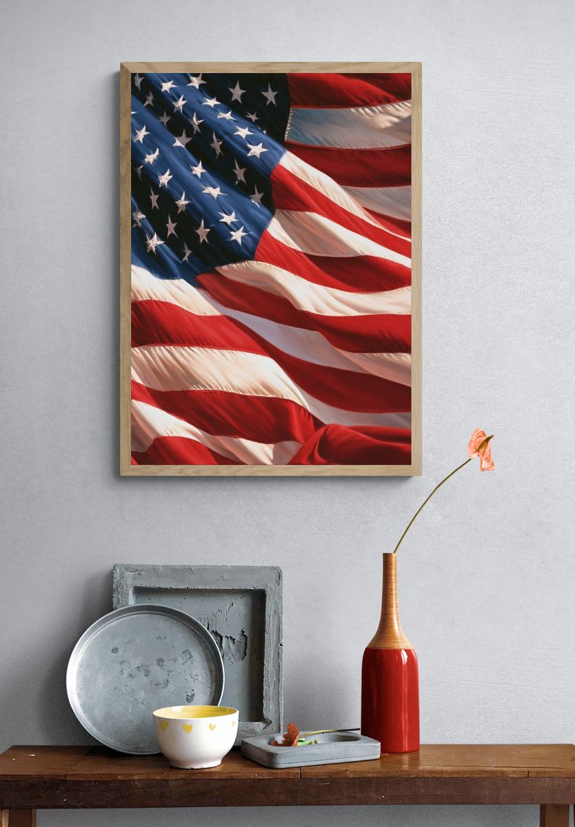 American Flag — Fine-Art Print. — room view 3