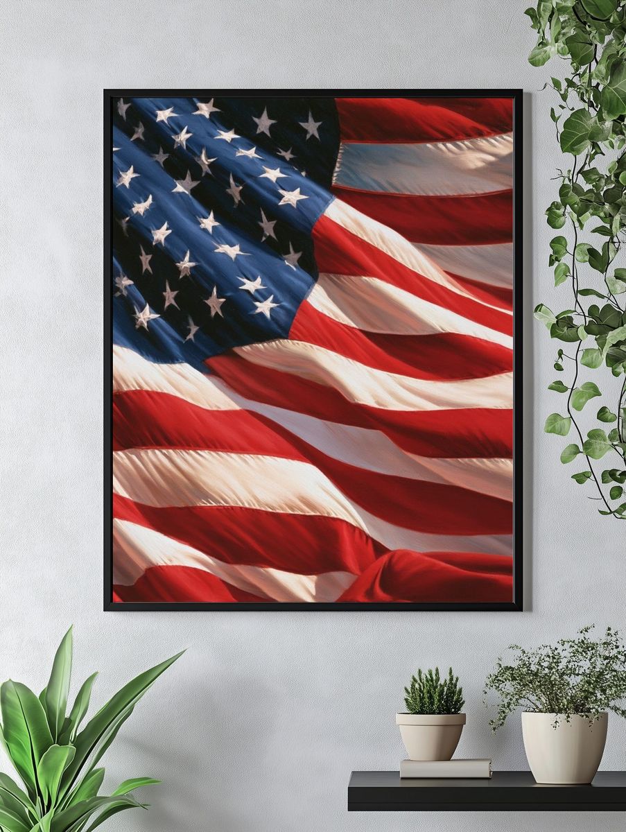 American Flag — Fine-Art Print. — room view 4