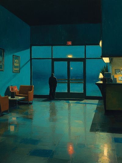 Lonely Evening — Fine Art Print. poster print