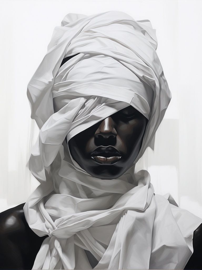 Wrapped Portrait Fine-Art Print. poster — fine-art art