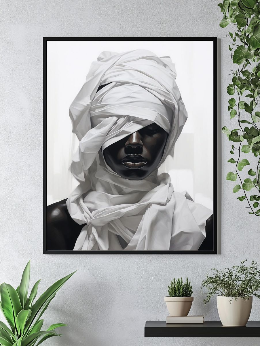 Wrapped Portrait Fine-Art Print. — room view 4