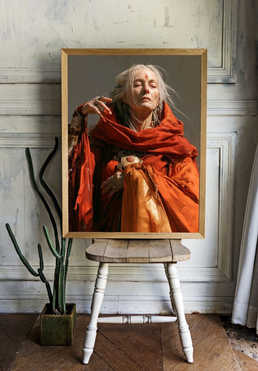Mystic Elder Portrait Print. — room view 1