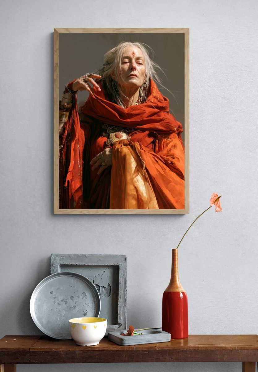 Mystic Elder Portrait Print. — room view 3