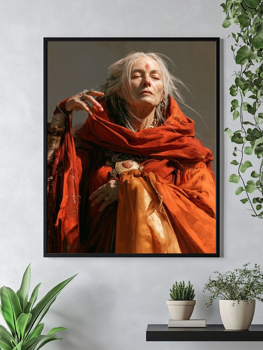 Mystic Elder Portrait Print. — room view 4