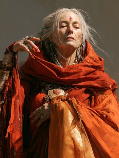 Mystic Elder Portrait Print. poster