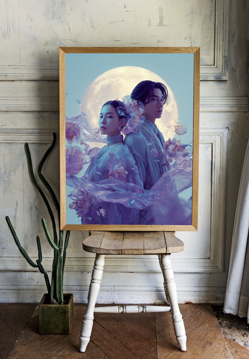 Moonlit Embrace — Fine Art Print room preview