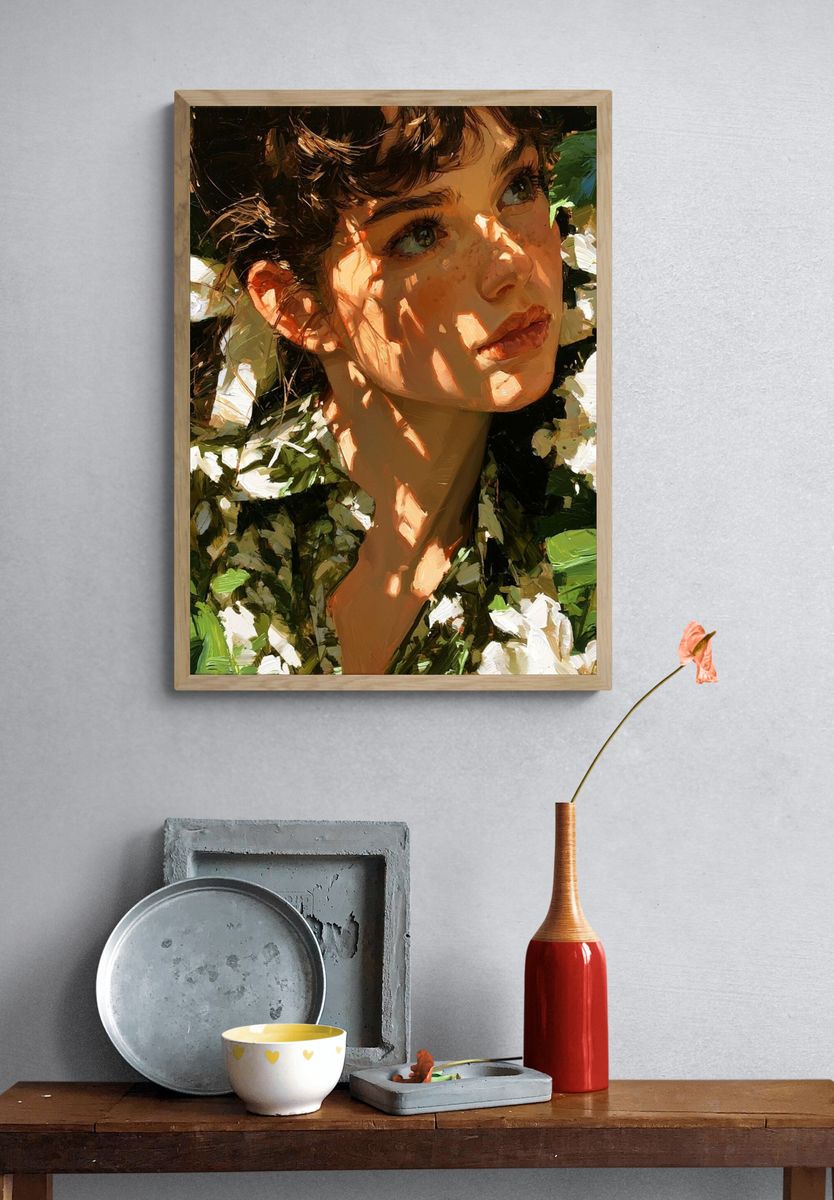Floral Portrait — Fine-Art Print. — room view 3