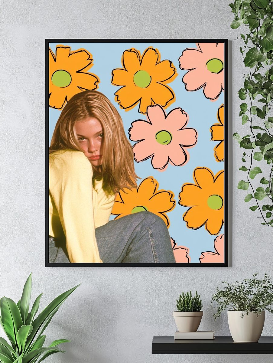 Flower Girl Portrait Poster. — room view 4