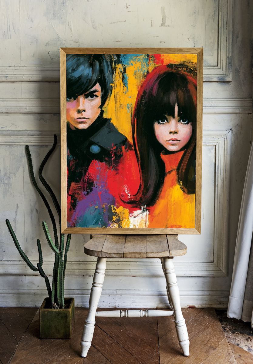 Pop Art Portrait Duo Poster. — room view 1