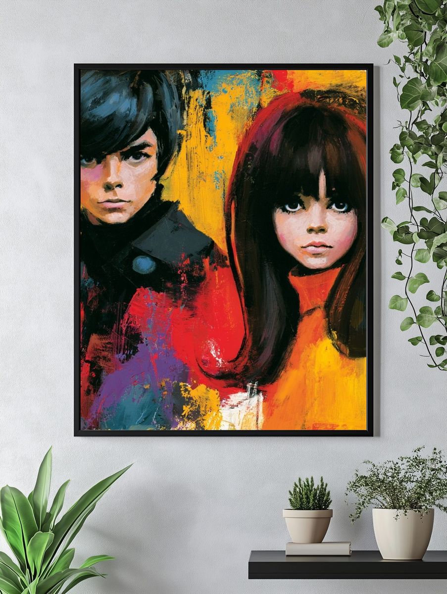 Pop Art Portrait Duo Poster. — room view 4