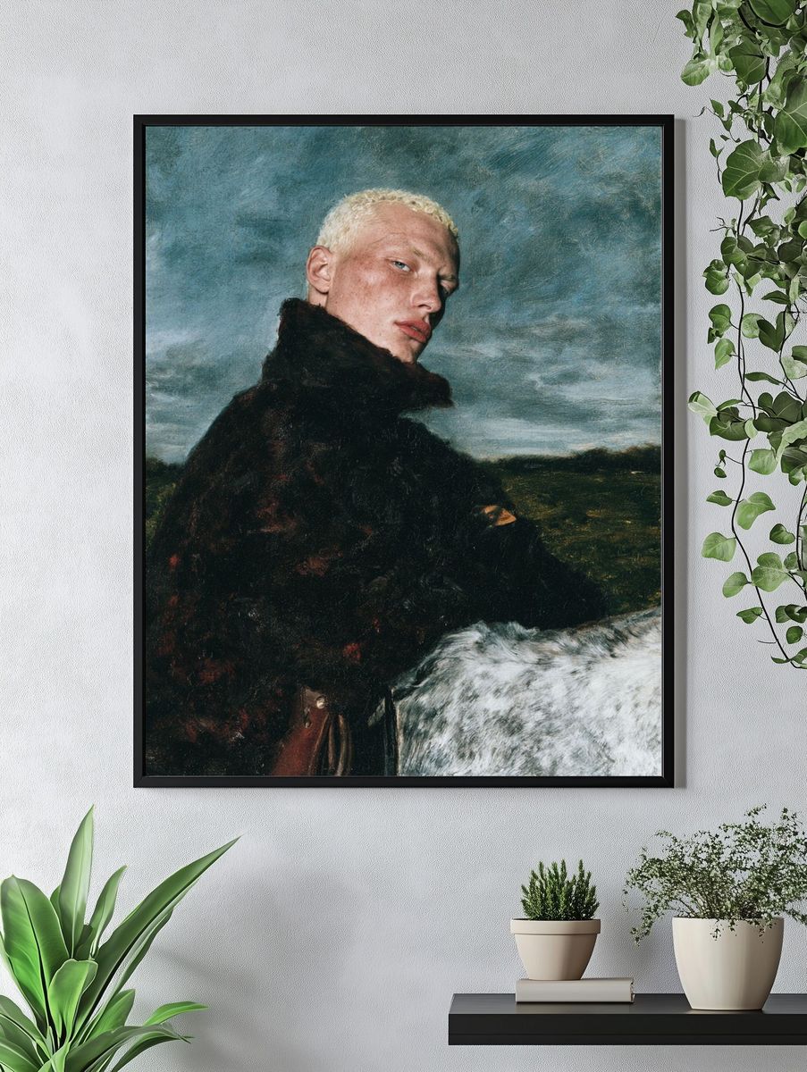 Bleached Portrait Fine-Art Poster. — room view 4