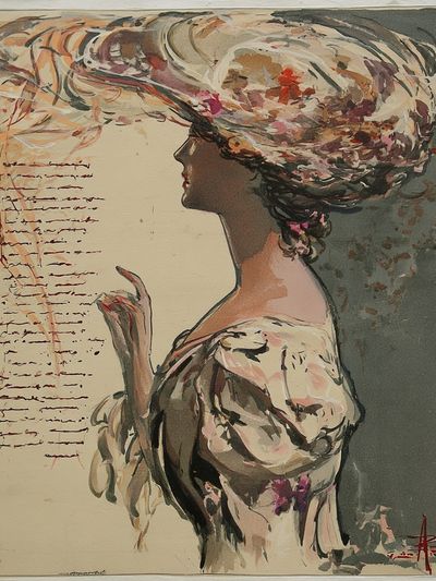 Elegant Woman Portrait Fine-Art Print. poster